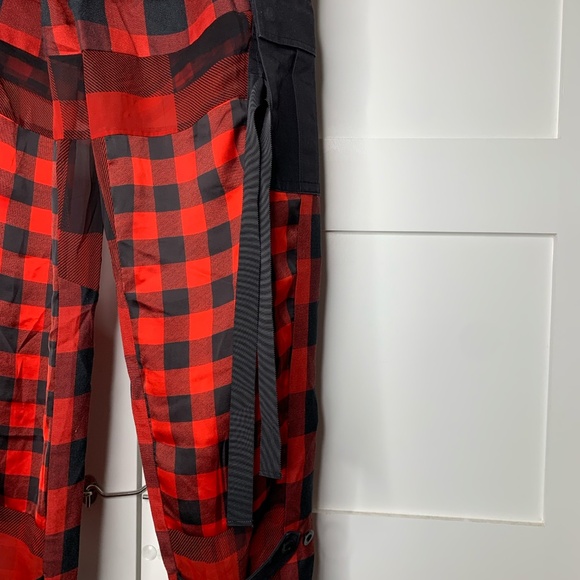 Sacai Buffalo Check Red Trousers - Picture 4 of 7